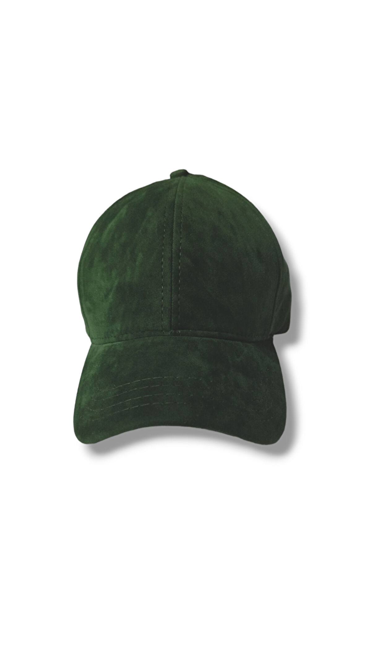 Kadife Arkası Cırtlı Ayarlanabilir Unisex Kep Şapka Yeşil