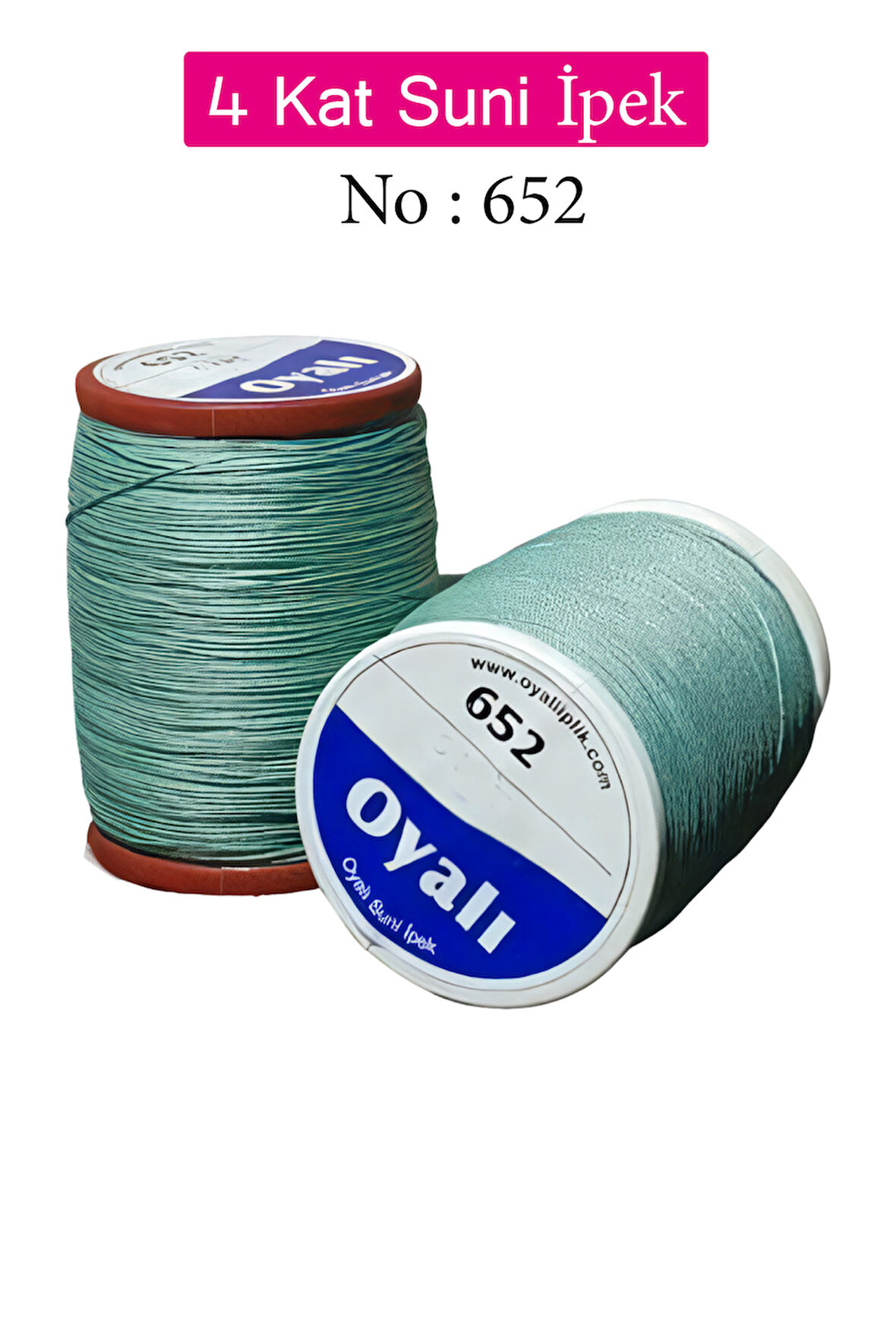 Oyalı 4 Kat Suni İpek İplik İğne Oyası Boncuk İpi Tığ Oyası No:652