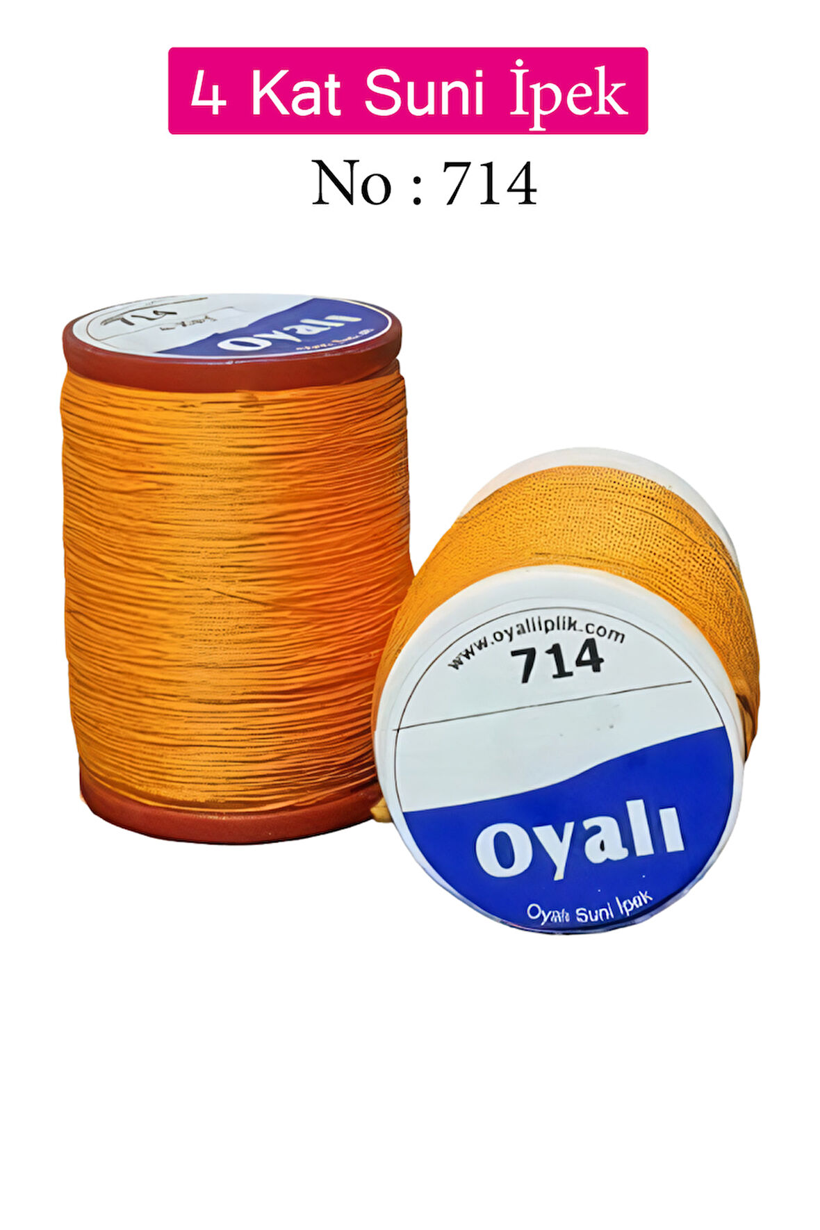 Oyalı 4 Kat Suni İpek İplik İğne Oyası Boncuk İpi Tığ Oyası No:714