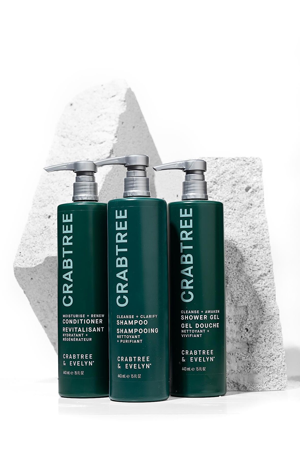 Cleanse + Clarify Shampoo 443 ml + Conditioner 443 ml + Shower Gel 443 ml