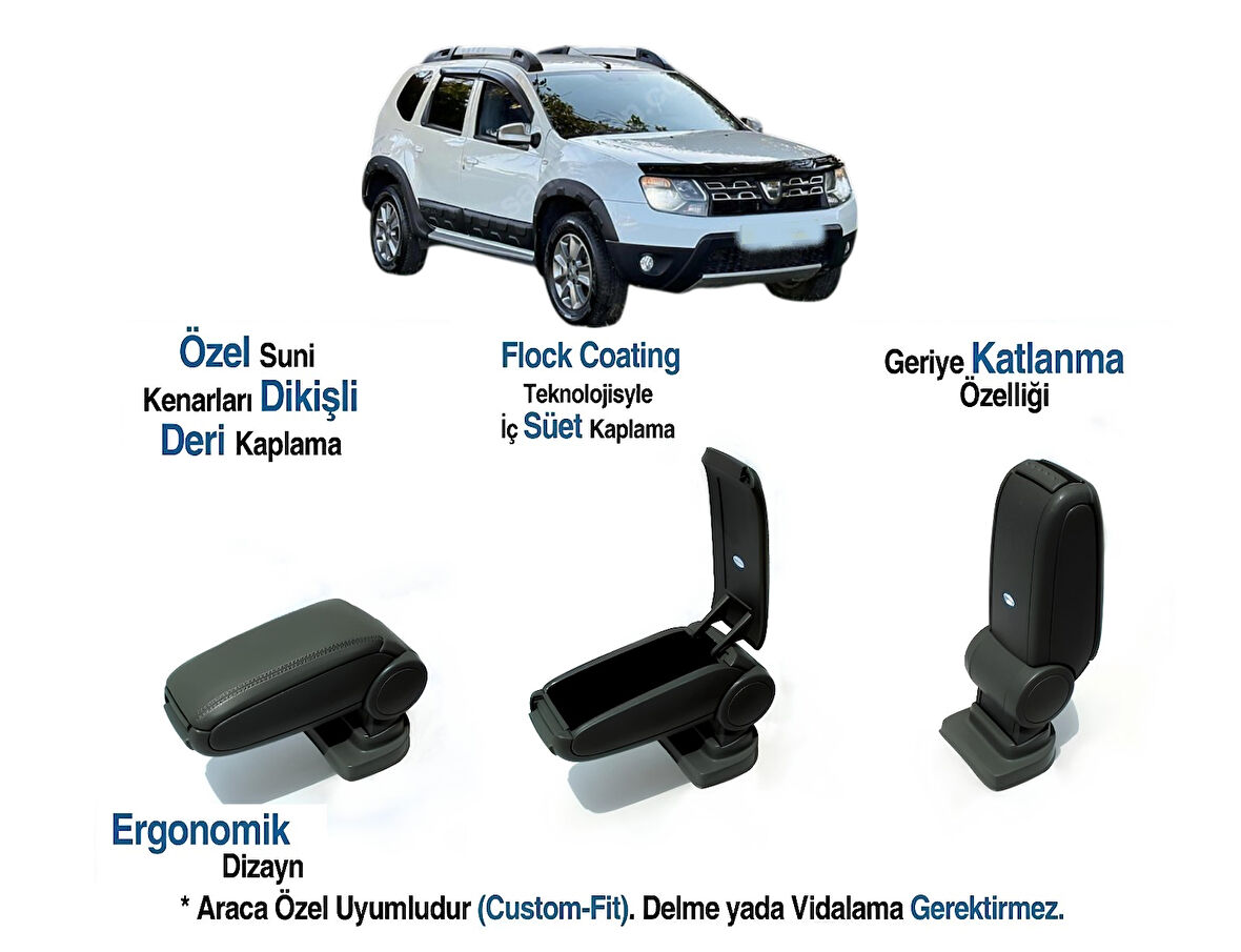 DACIA DUSTER ARACA ÖZEL KOL DAYAMA VİDASIZ KOLÇAK 2010 2011 2012 2013 2014 2015 2016 2017 2018 2019 2020