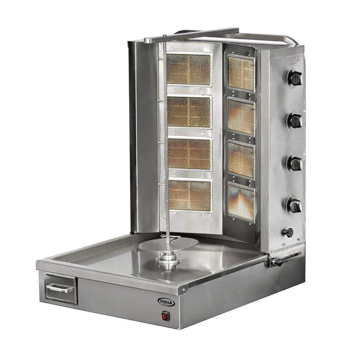 Pimak V Tipi Döner Makinesi Doğalgazlı 4 + 4 Radyanlı