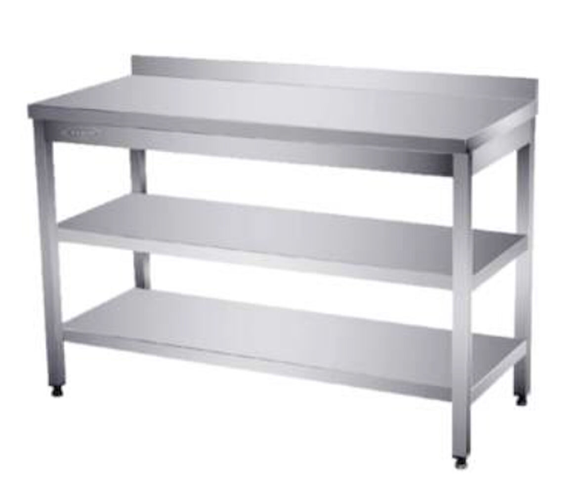 Pimak Taban ve Ara Raflı Çalışma Tezgahı 60 x 60 x 85 (cm)