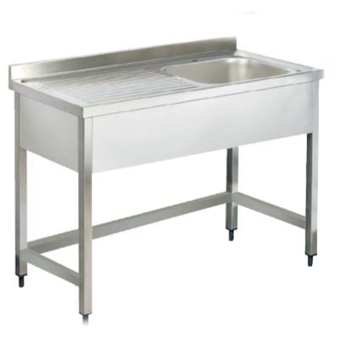 Pimak Tek Evyeli Taban Rafsız Tezgah 60 x 60 x 85 (cm)