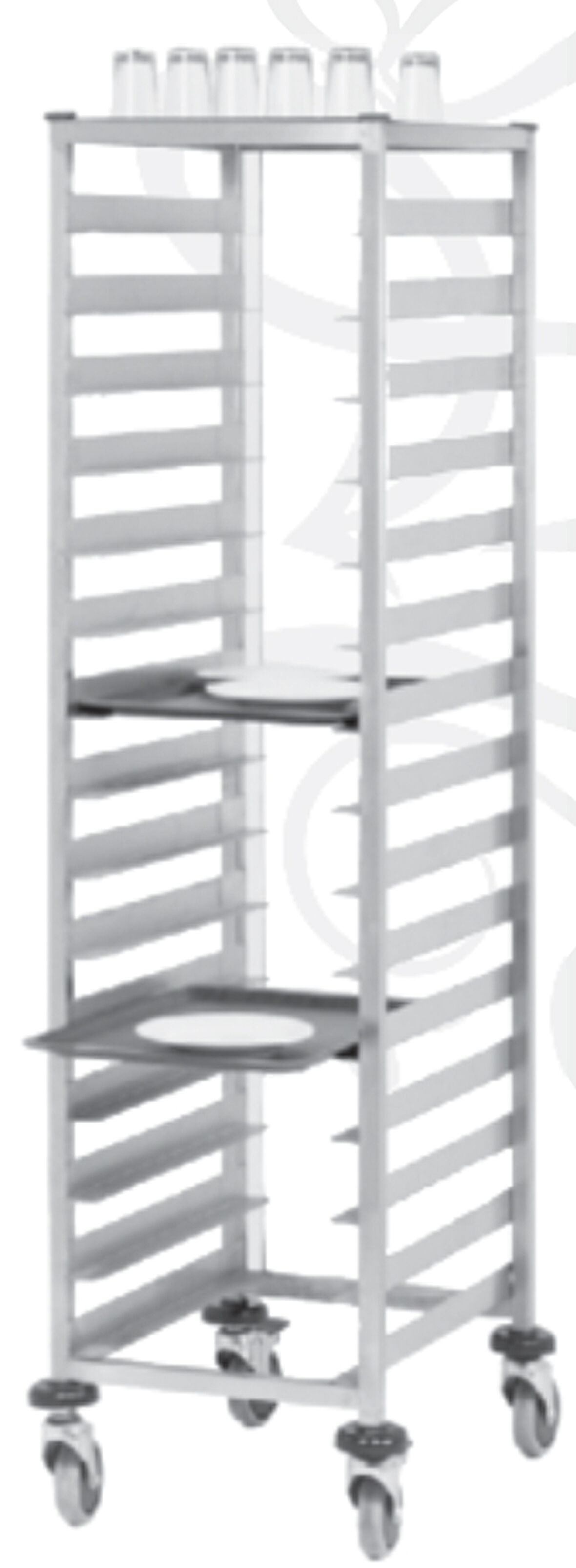 Pimak Mutfak Bulaşık Arabası Tekli Tepsi Taşıma 40 x 60 (cm)