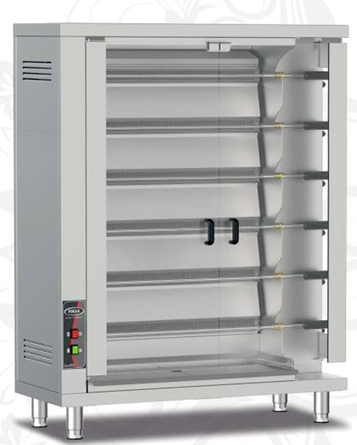 Pimak Radyanlı Piliç Çevirme Makinesi Tüplü 36 Piliç