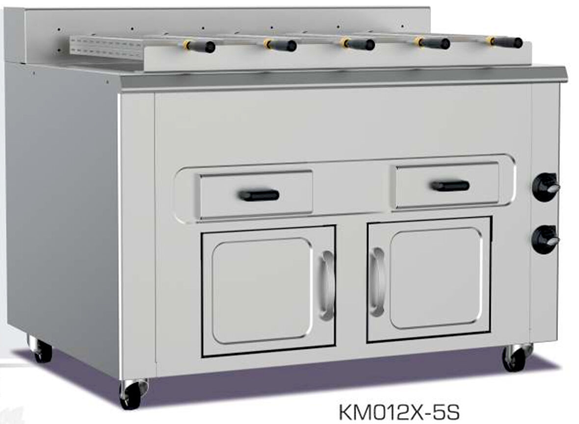 Pimak Yatay Piliç Makinesi 5 şiş Kömürlü