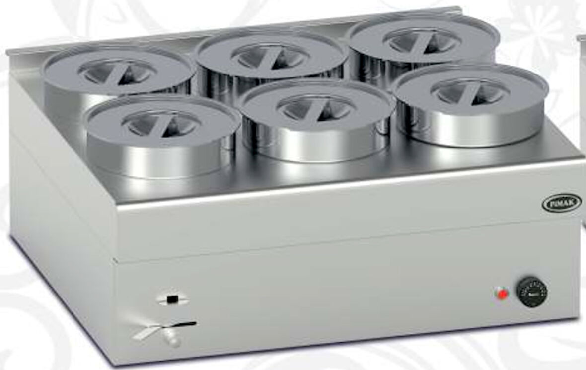 Pimak Elektrikli Sos Benmarisi 6'lı 72 x 65 x 35 (cm)