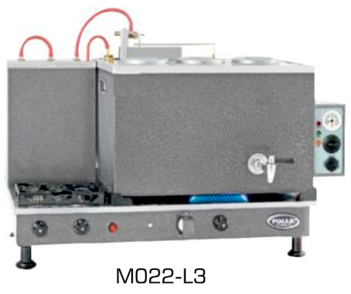 Pimak Doğalgazlı Çay Kazanı 2 Demlikli 23 litre Lüks