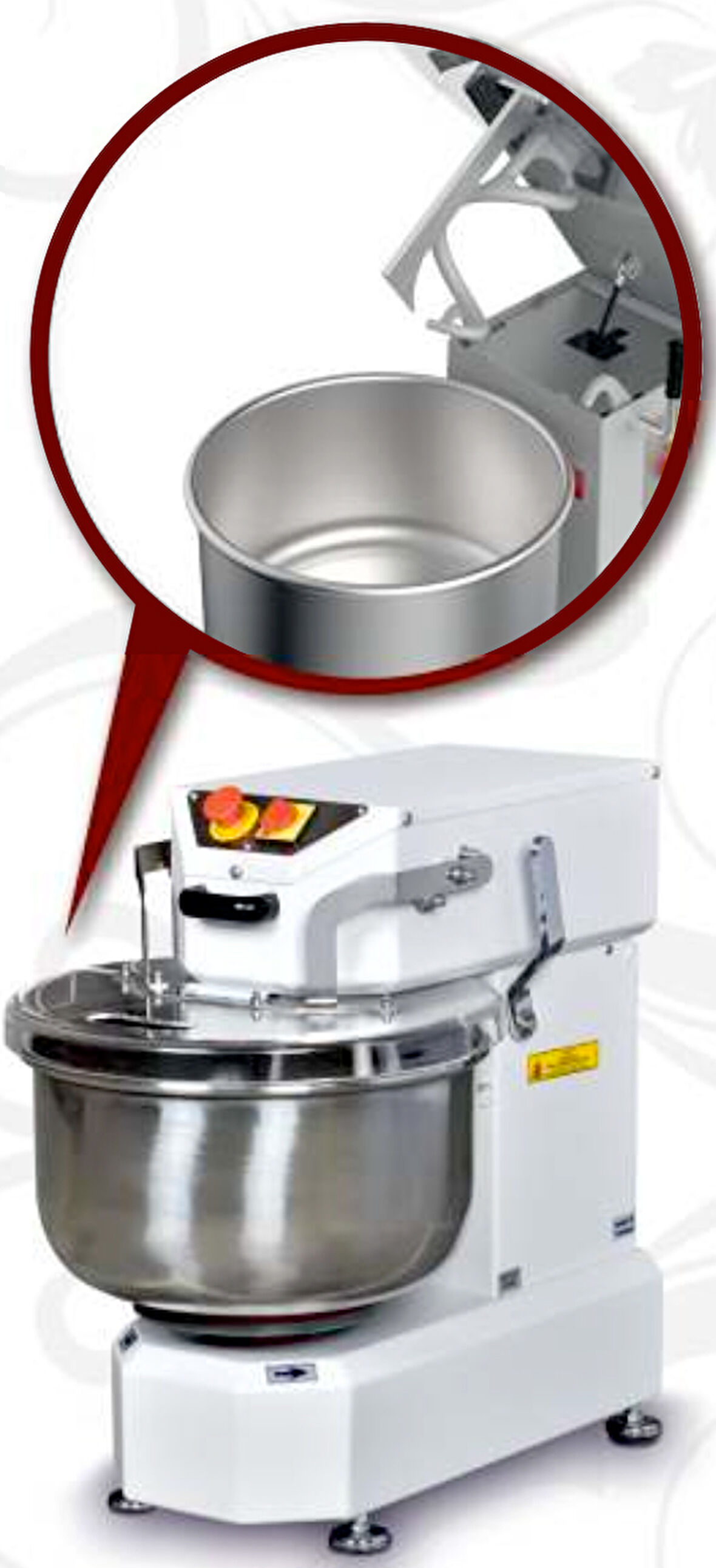 Boğaziçi Spıral Hamur Yoğurma Makinesi 20 KG Kalkar Kafa