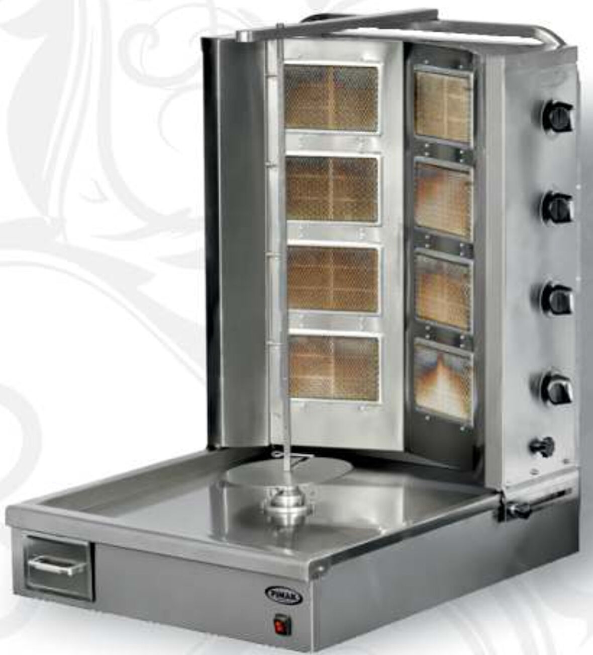 Pimak Tüplü Alt Motorlu Döner Makinası 4 + 4 Gözlü