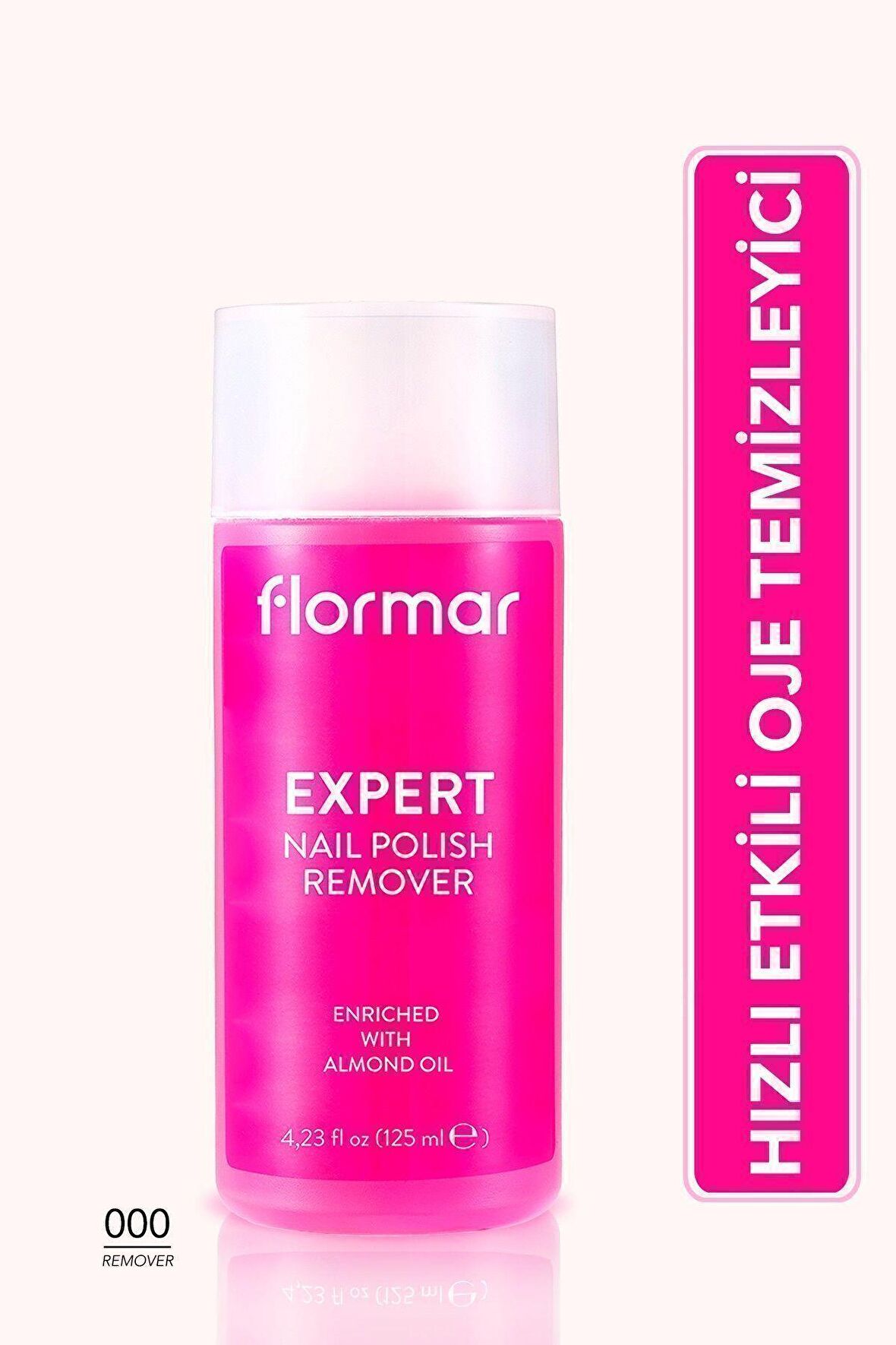 Flormar Badem Yağı İçeren Oje Çıkarıcı - Nail Polish Remover - 000 - 8682536034272