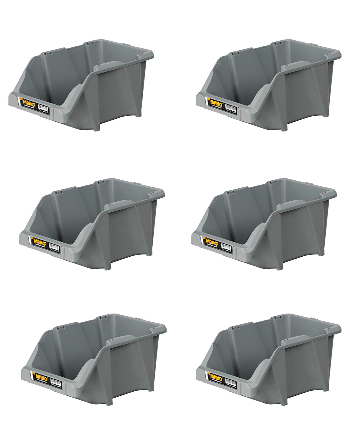 MANO AVADANLIK GRİ (200x300x130 MM) G-25 6 ADET