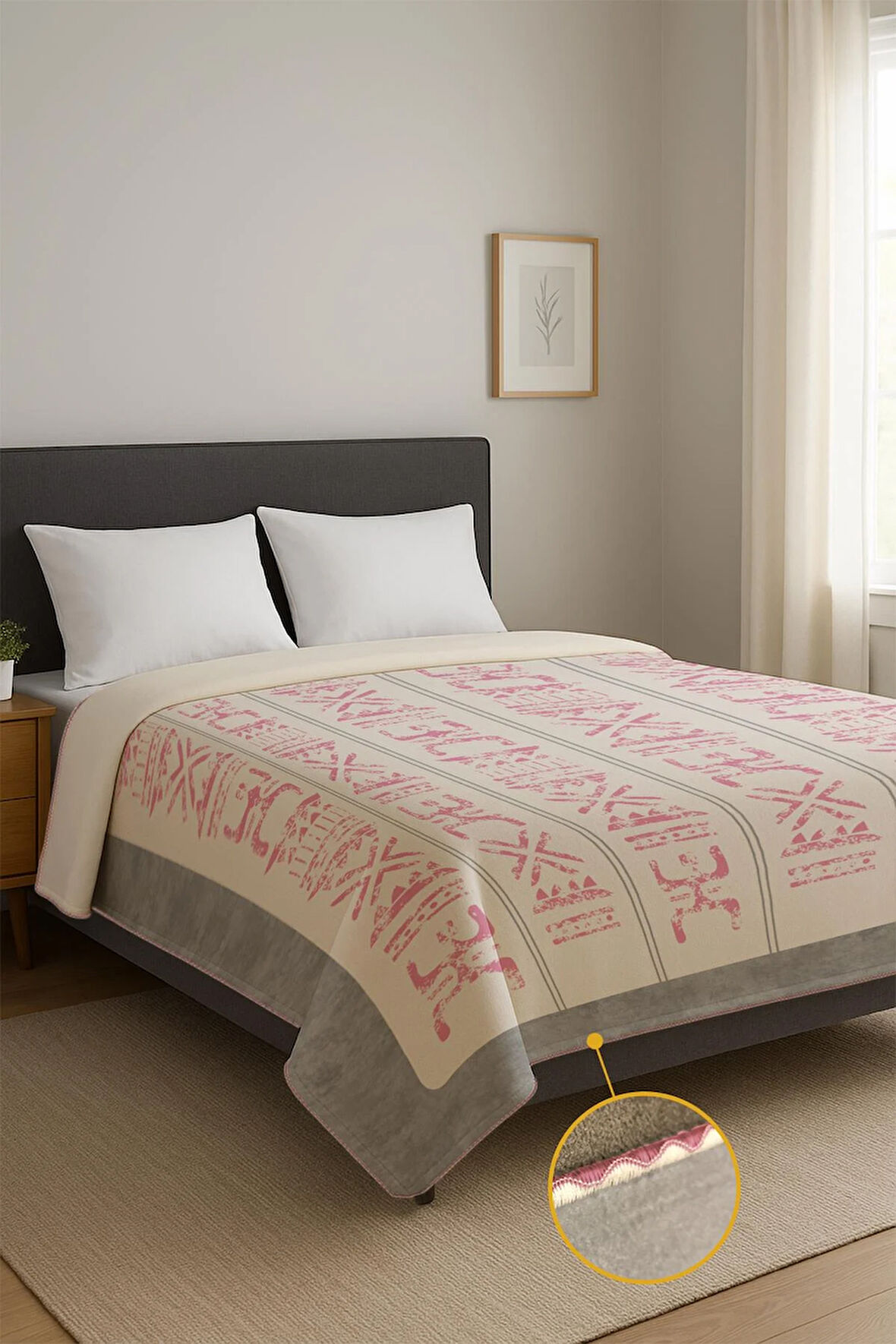 Soft Touch Çift Kişilik Yumuşak Dokulu Modern Konfor Serisi Battaniye YBT0008