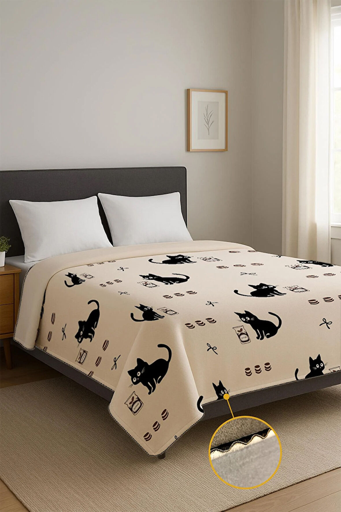 Soft Touch Çift Kişilik Yumuşak Dokulu Modern Konfor Serisi Battaniye YBT0015