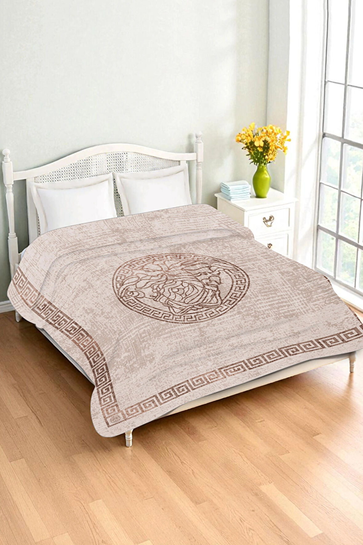 Lüks Çift Kişilik Bambu Battaniye Yumuşacık  ve Şık Tasarım (200X220 cm) BBT0010