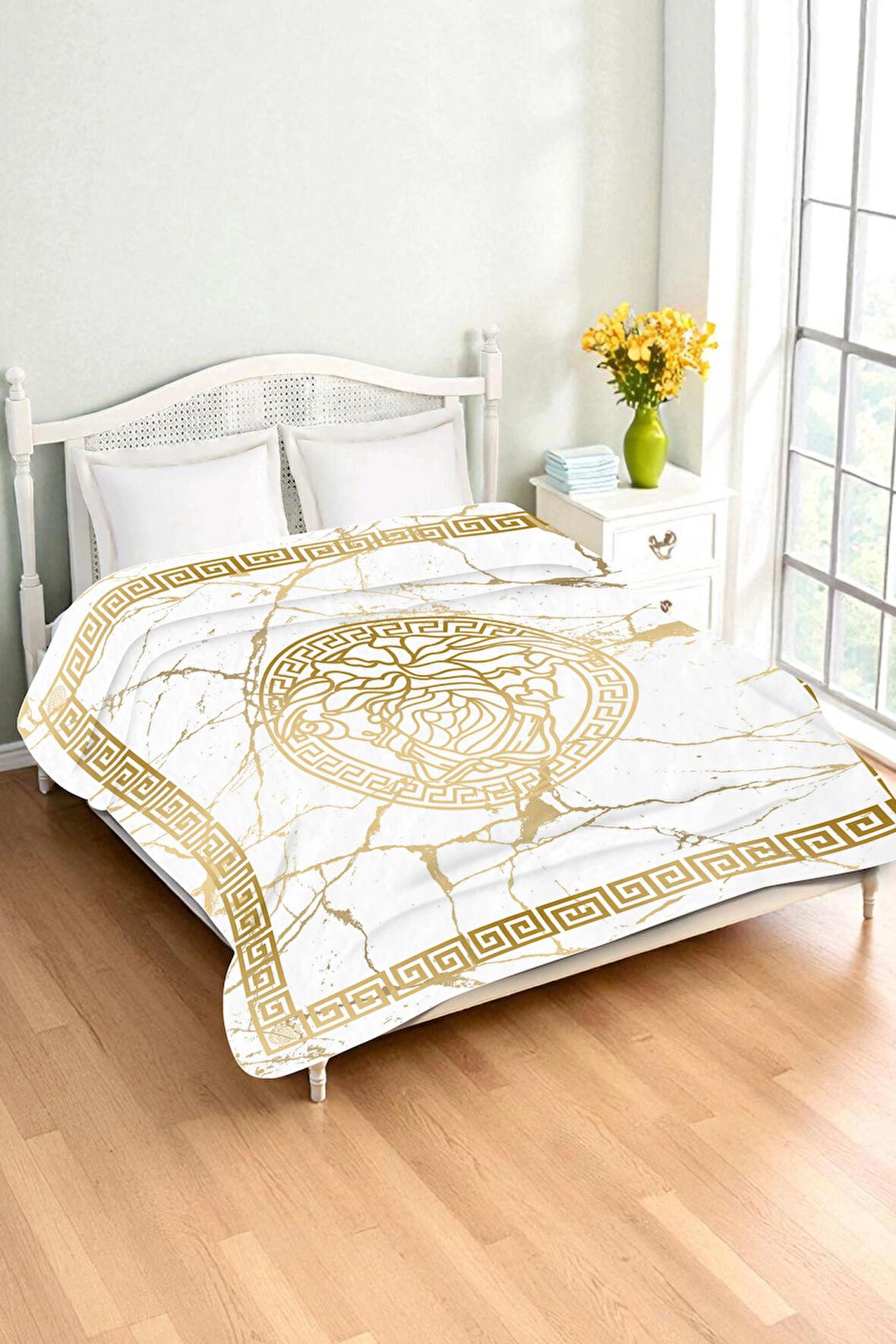 Lüks Çift Kişilik Bambu Battaniye Yumuşacık  ve Şık Tasarım (200X220 cm) BBT0014