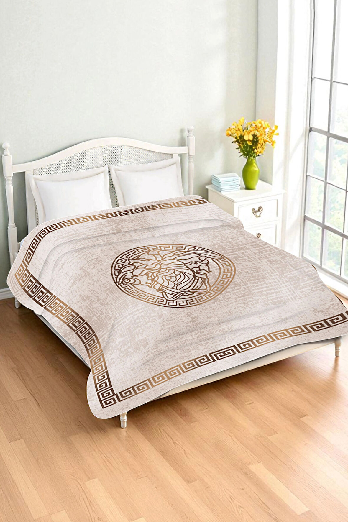 Lüks Çift Kişilik Bambu Battaniye Yumuşacık  ve Şık Tasarım (200X220 cm) BBT0015