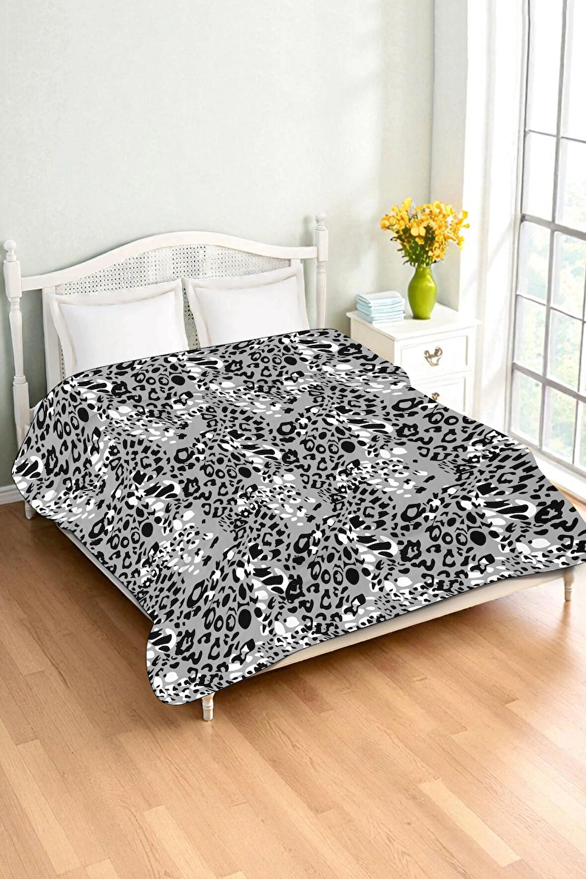 Lüks Çift Kişilik Bambu Battaniye Yumuşacık  ve Şık Tasarım (200X220 cm) BBT0020