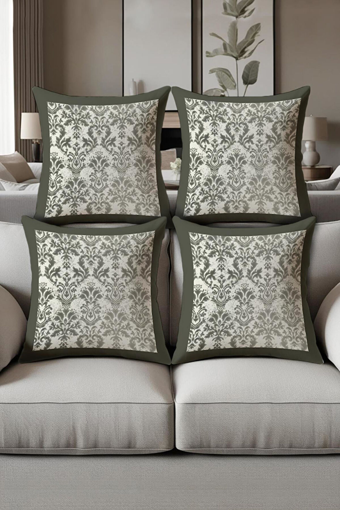 Dijital Baskılı Yumuşak Dokulu 4’lü Kırlent Kılıfı Takımı (43x43 cm) KRL0032