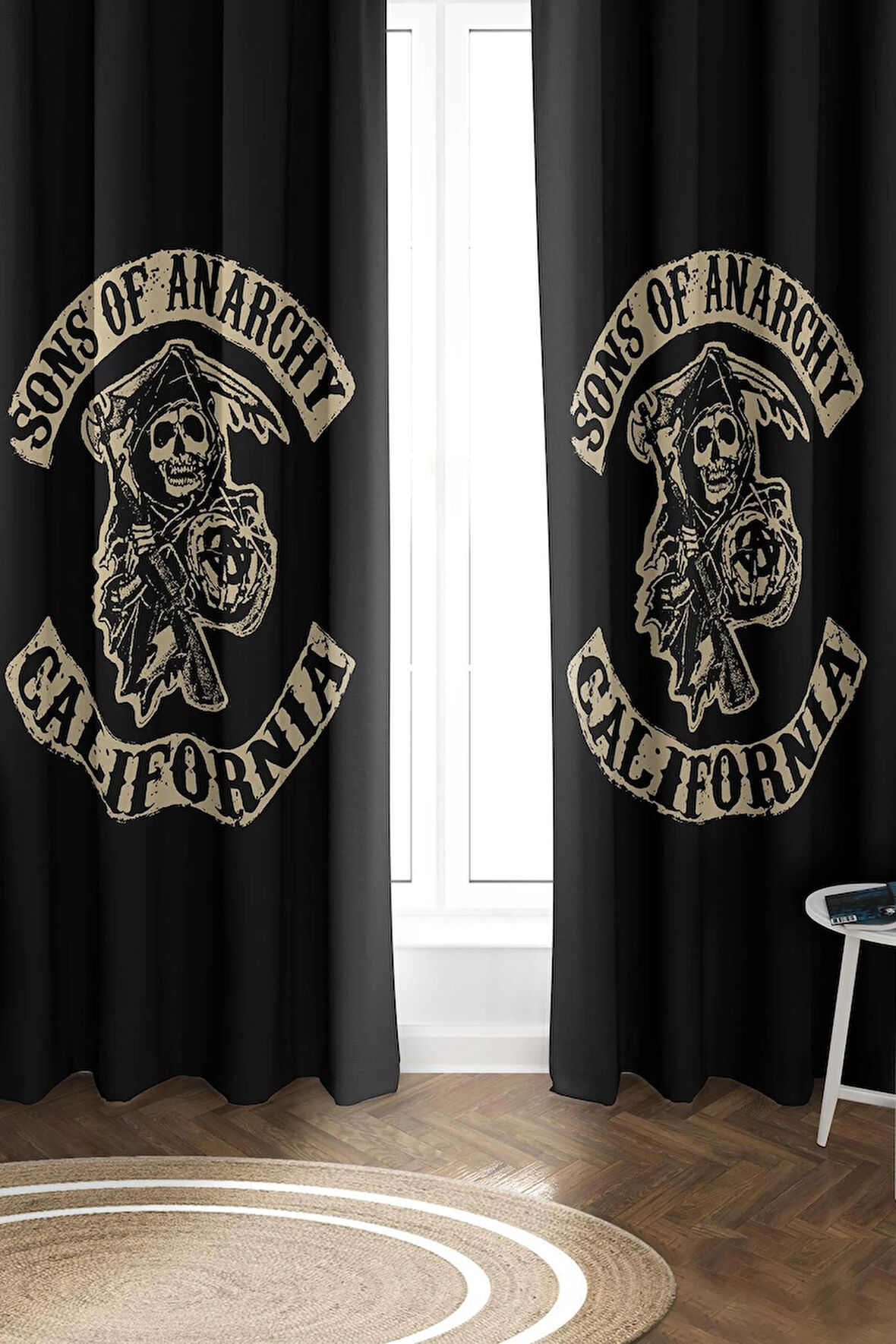 Parlak Saten Mikro Kumaş Çift Kanat Fon Perde Takımı PRD0022