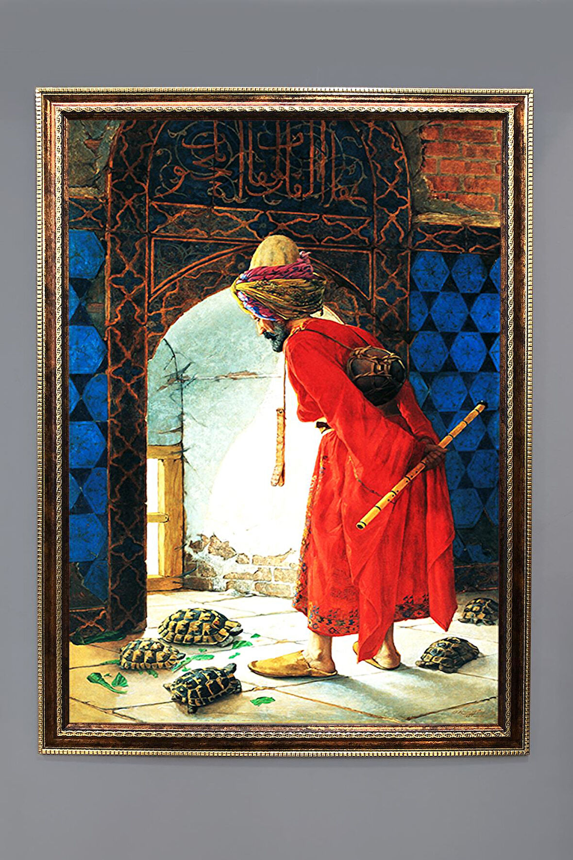 Dijital Kumaş Baskılı Dekoratif Çerçeveli Tablo TBL0002