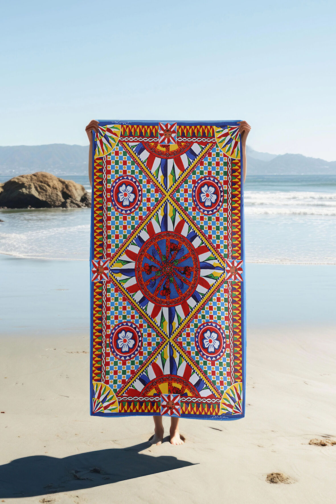 Dijital Baskı Plaj Deniz Havlusu Modern Desenli Peştamal (80X160 cm) HVL0067