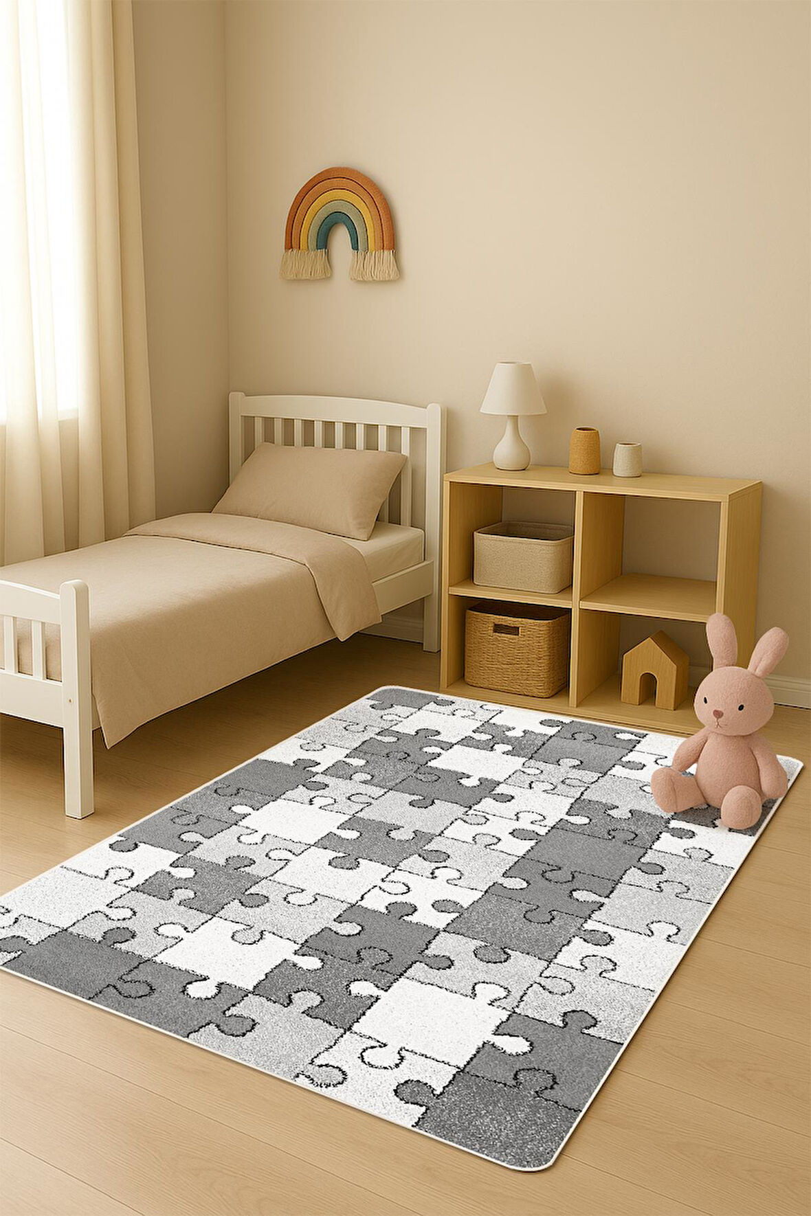  Parlak Kadife Kumaş Dijital Baskı Dot Kaymaz Tabanlı Çocuk ve Genç Odası Halısı H1137