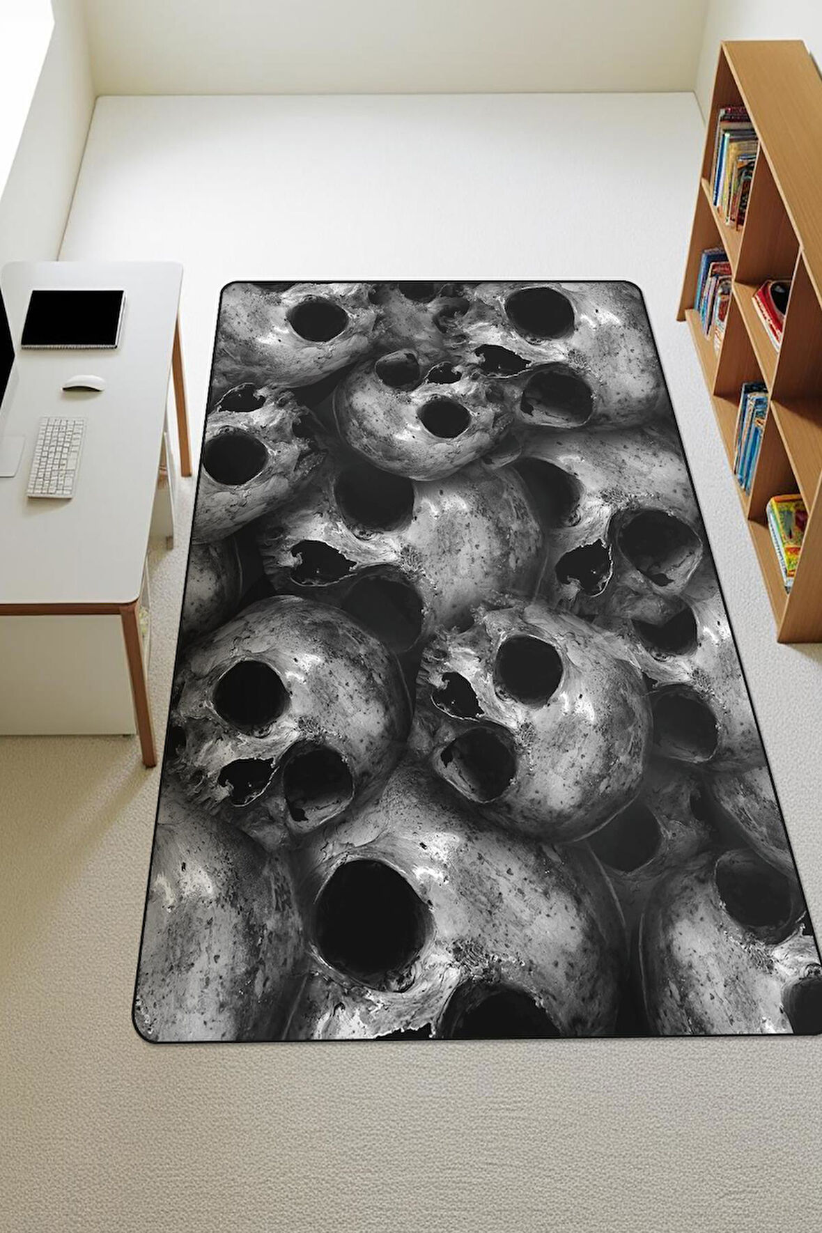  Parlak Kadife Kumaş Dijital Baskı Dot Kaymaz Tabanlı Çocuk ve Genç Odası Halısı H0681