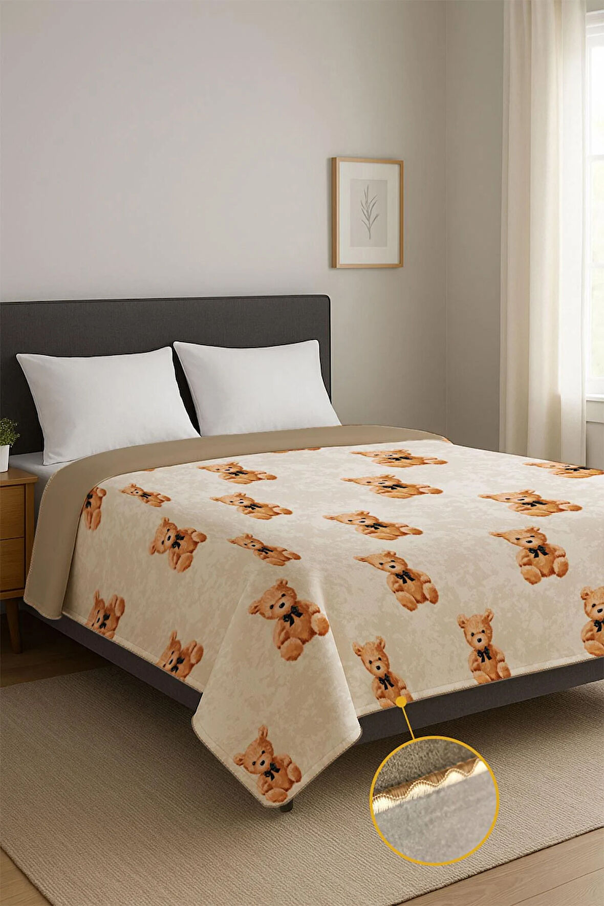 Soft Touch Çift Kişilik Yumuşak Dokulu Modern Konfor Serisi Battaniye YBT0017