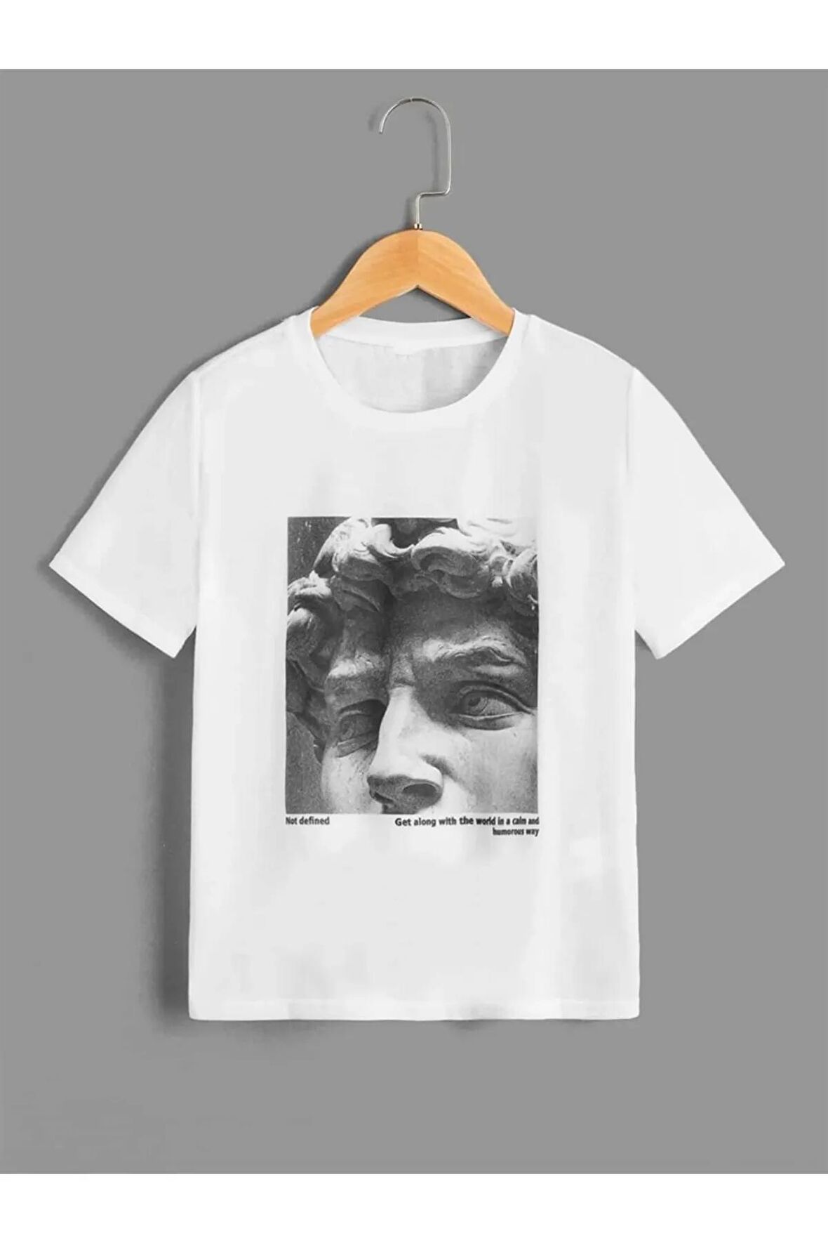 Unısex Rahat Kalıp Pamuklu Not Defıned Baskılı Çocuk T-shirt