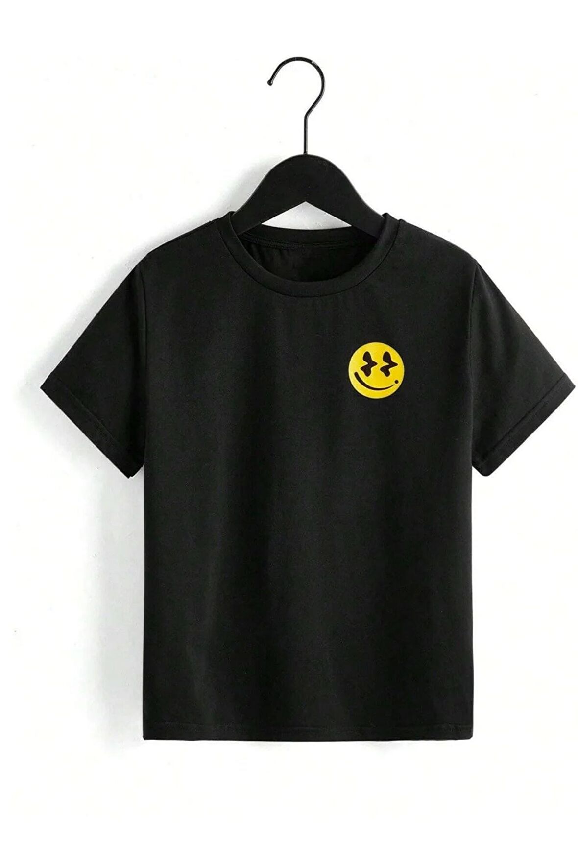 Unısex Rahat Kalıp Pamuklu Anyone Baskılı Çocuk T-shirt