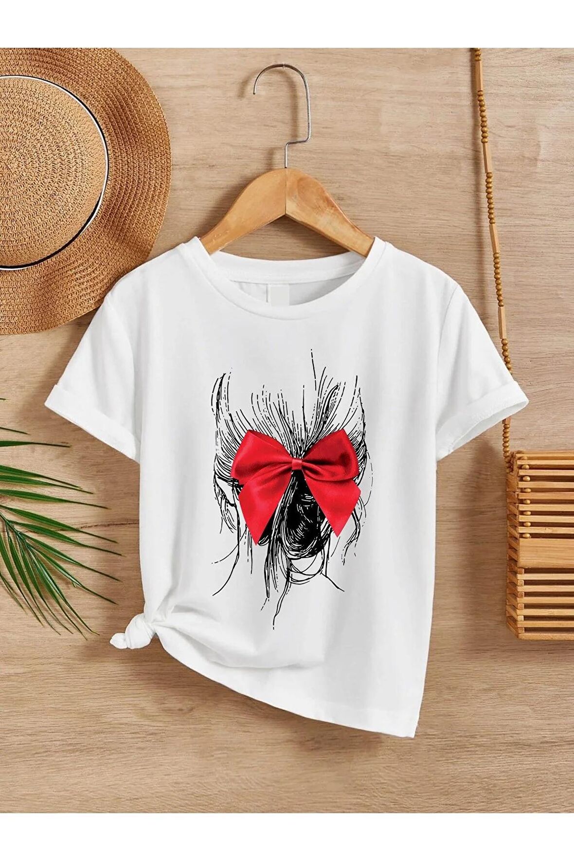 Unisex Rahat Kalıp Pamuklu Baskılı Çocuk T-shirt