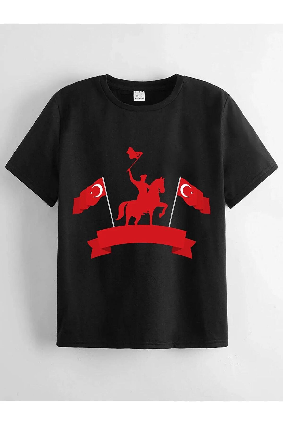Unisex Rahat Kalıp Pamuklu Baskılı Çocuk T-shirt