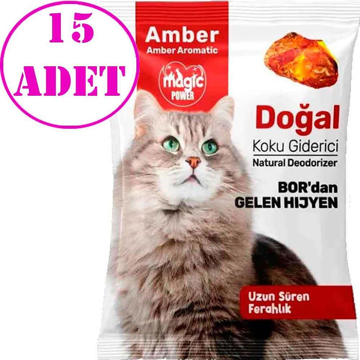 Magic Power Kedi Kumu Koku Giderici Amber 25 Gr 15 AD