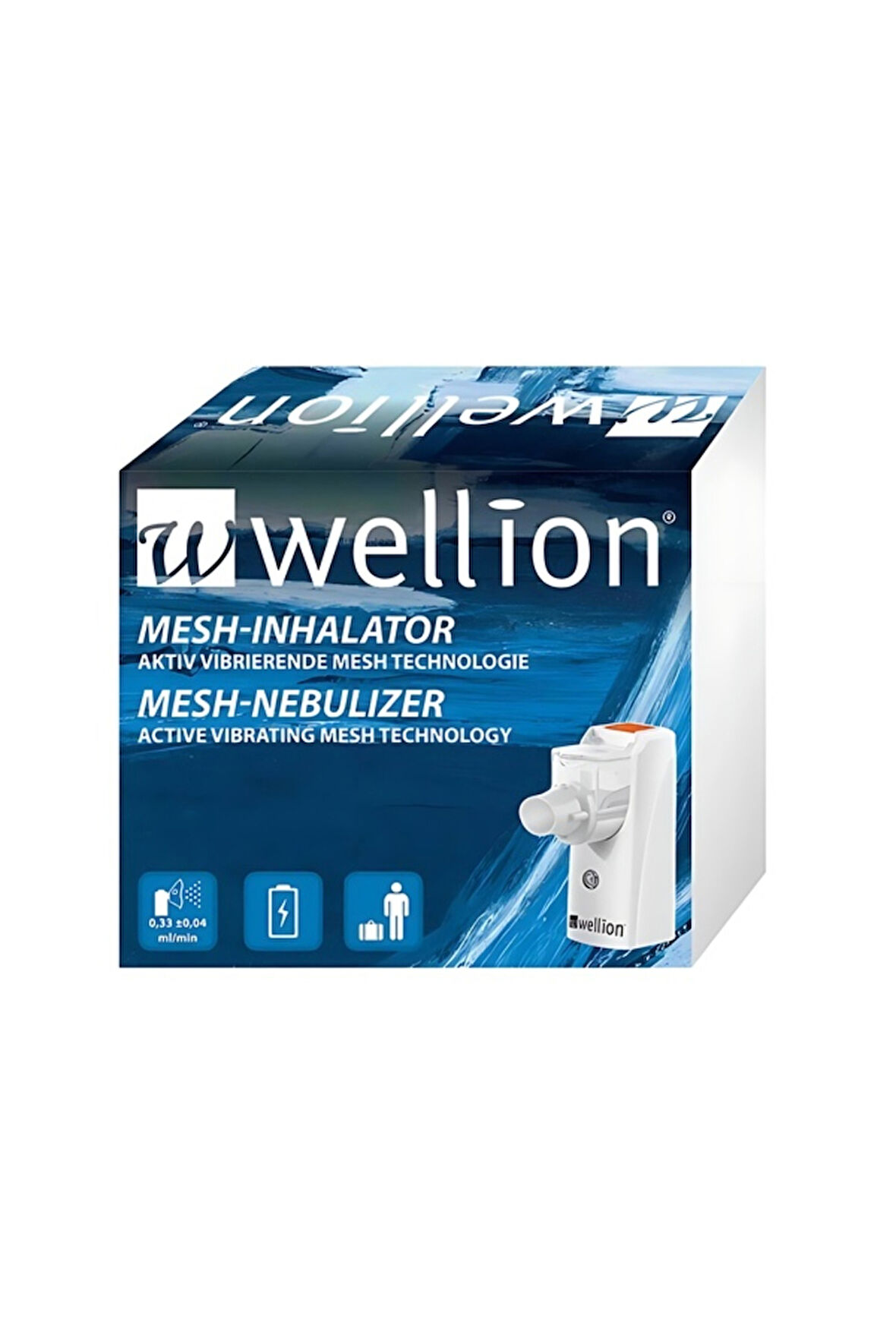 Wellion Astım Cihazı Taşınabilir Mesh Şarjlı Solunum Sessiz Evde Kullanım Akıllı Buhar Medikal Alet Tıbbi