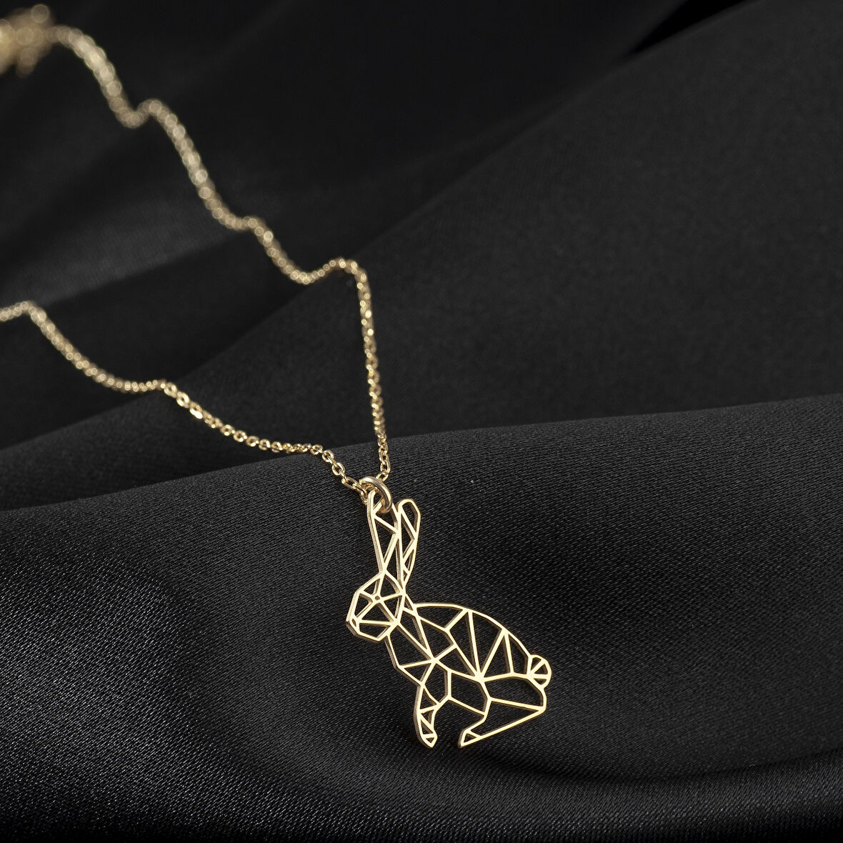 925 Ayar Gümüş Tavşan Kolye Özel Tasarım