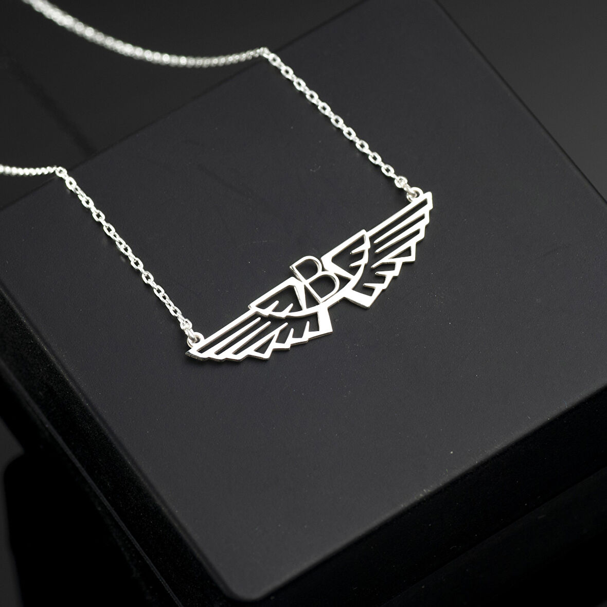 925 Ayar Gümüş Hava Kuvvetleri Askeri Harf Kolye Özel Tasarım