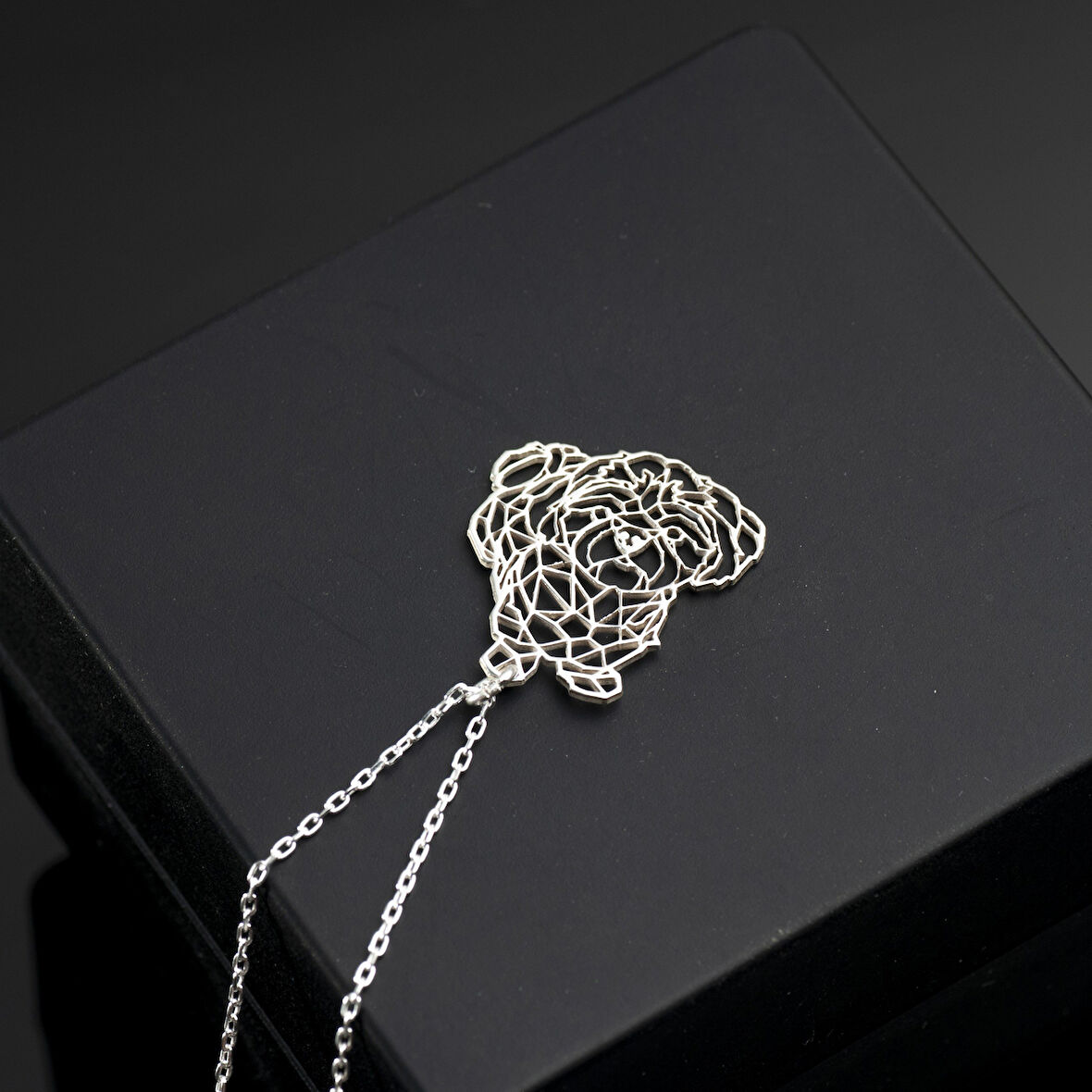 925 Ayar Gümüş Maltipoo Köpek Kolye Özel Tasarım