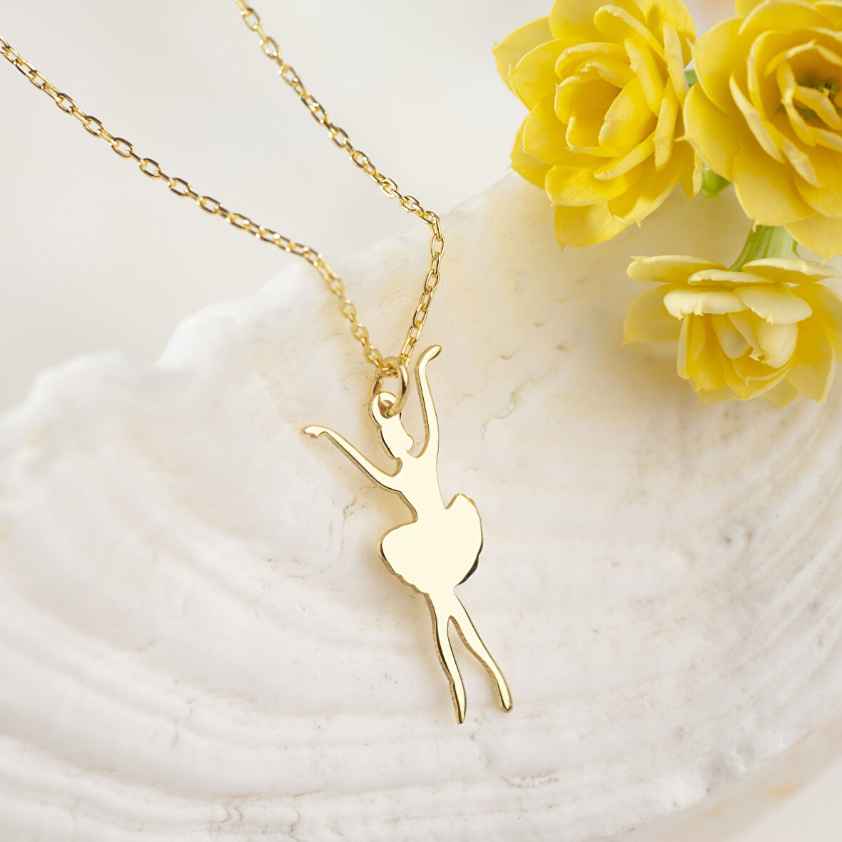 925 Ayar Gümüş Balerin Kolye Özel Tasarım