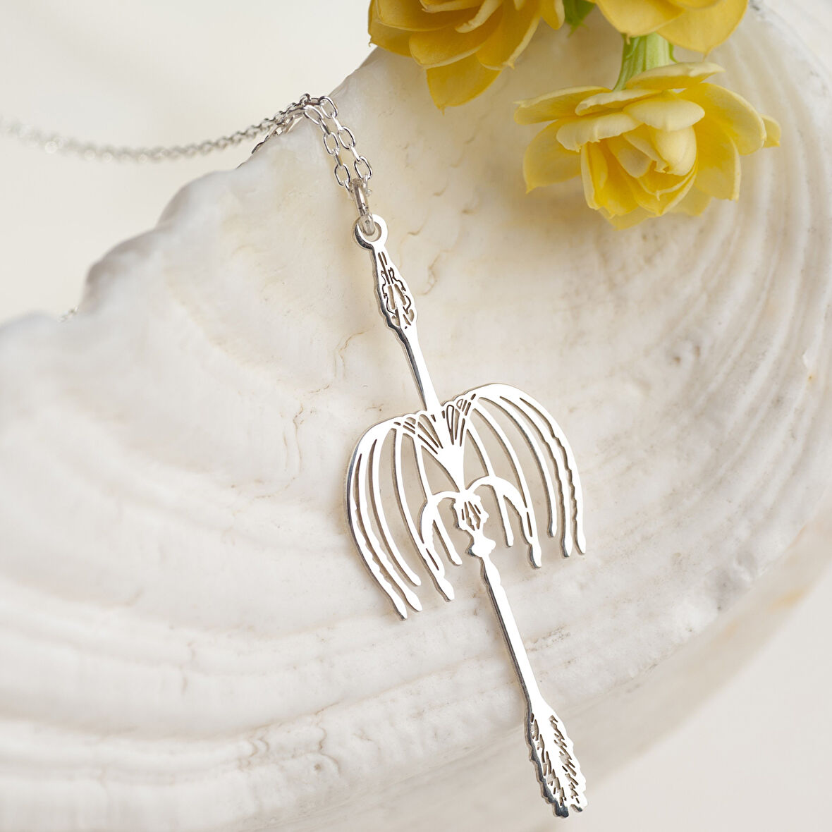 925 Ayar Gümüş Ruh Tohumu Sanat Baskısı Kolye Özel Tasarım