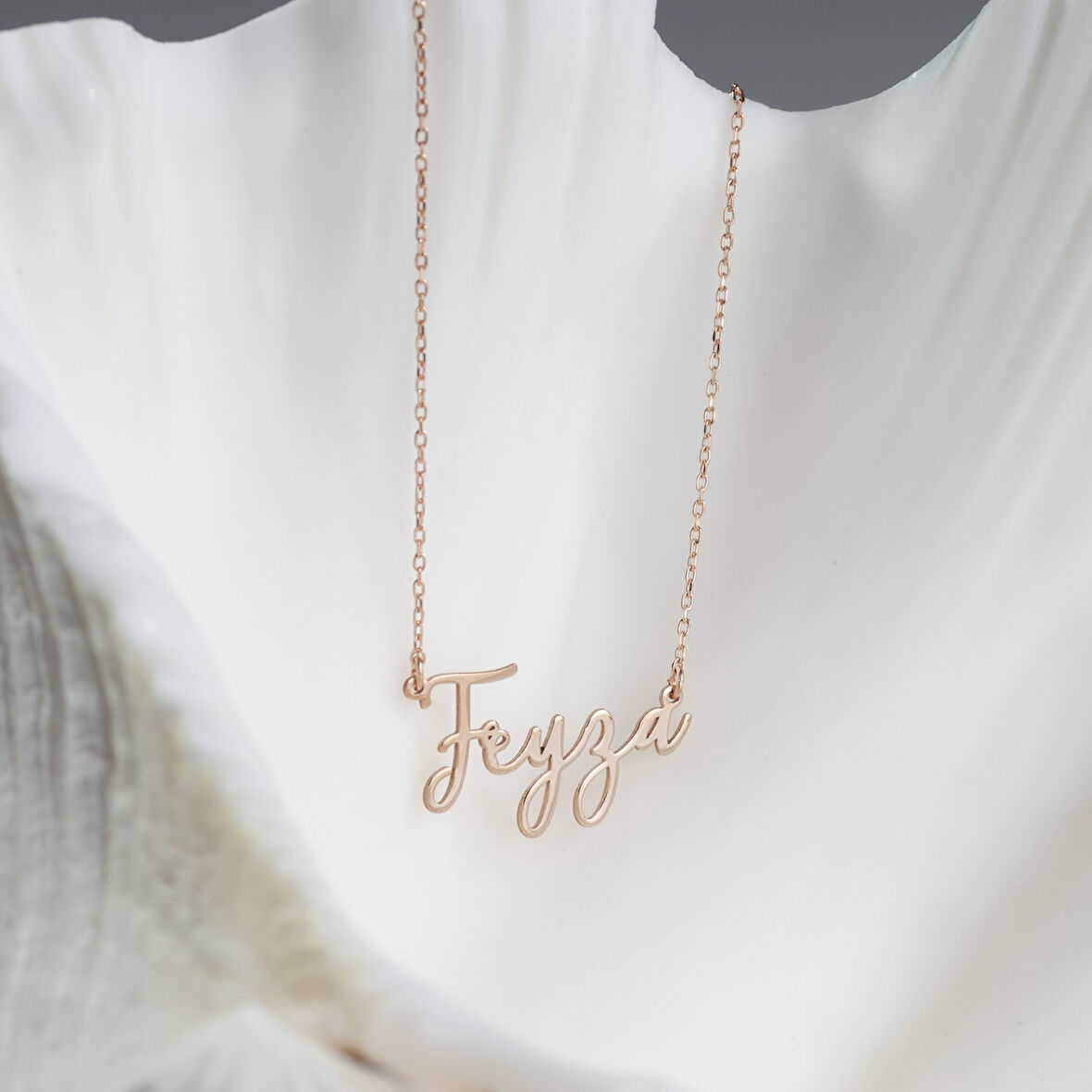 925 Ayar Gümüş İtalik ve  İsim Detaylı Kolye Özel Tasarım