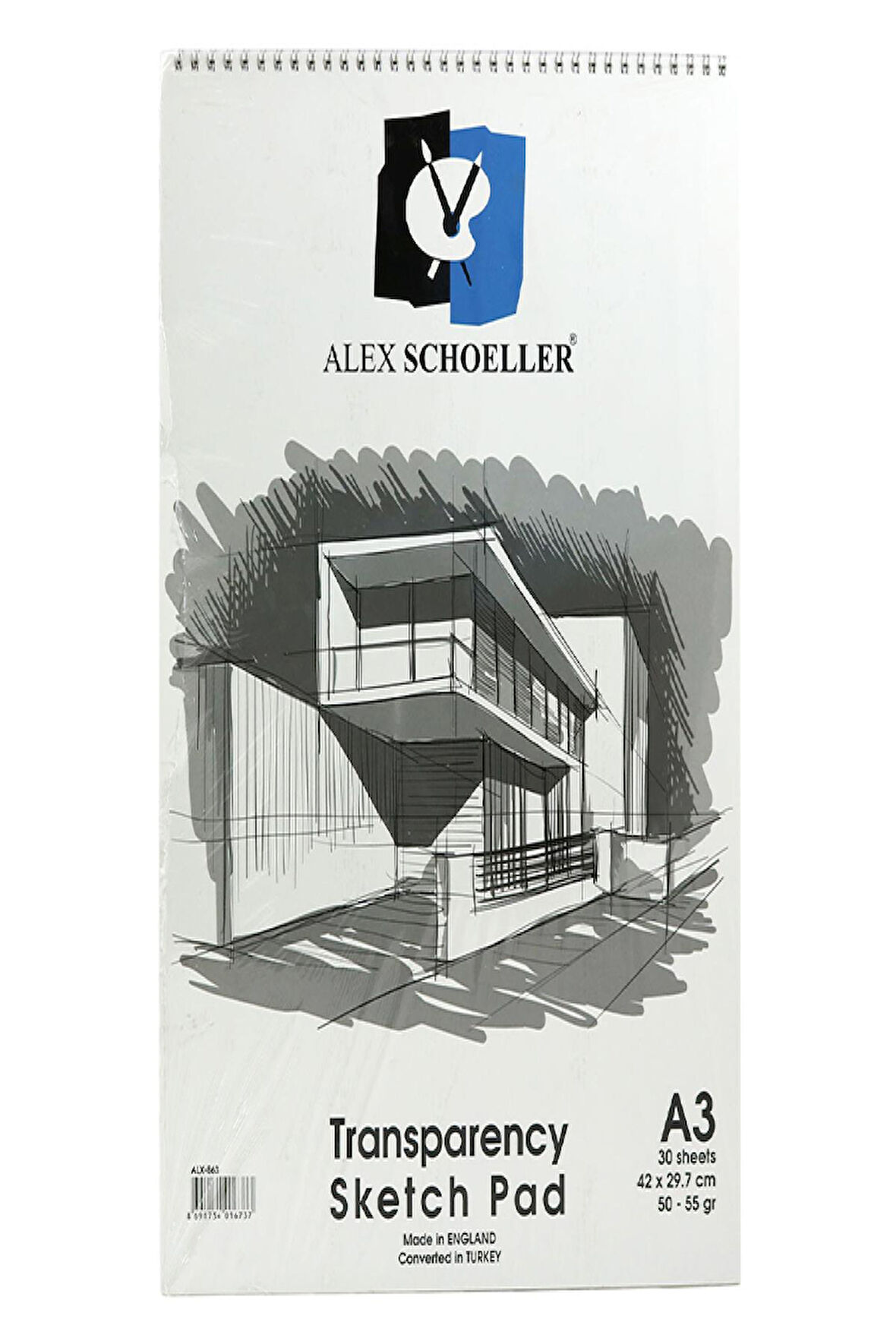 Alex Schoeller Eskiz Blok A3 50/55 Gr Spiralli Dik Alx 863 050.03