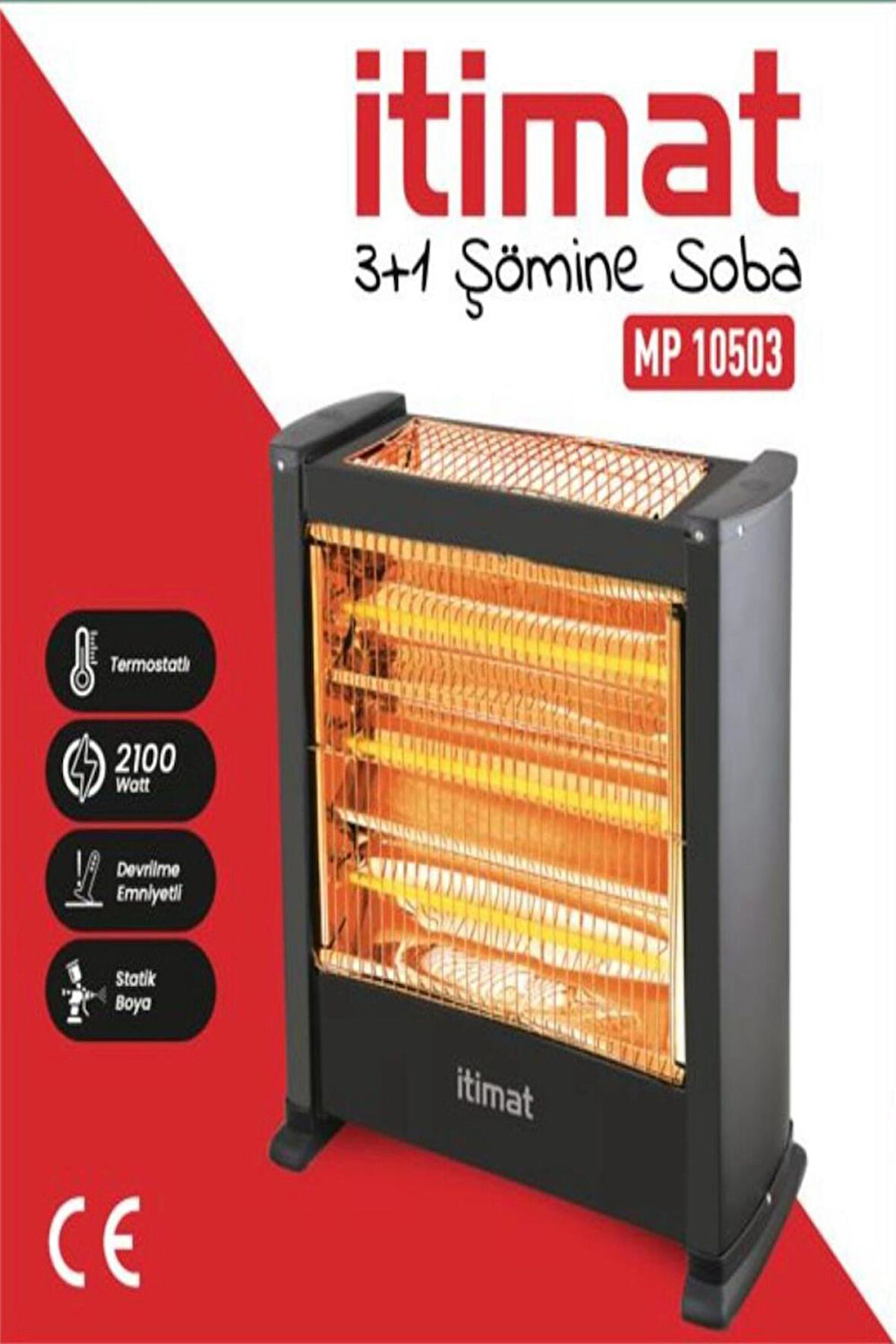 Elektrikli Soba 3+1 Siyah 10503