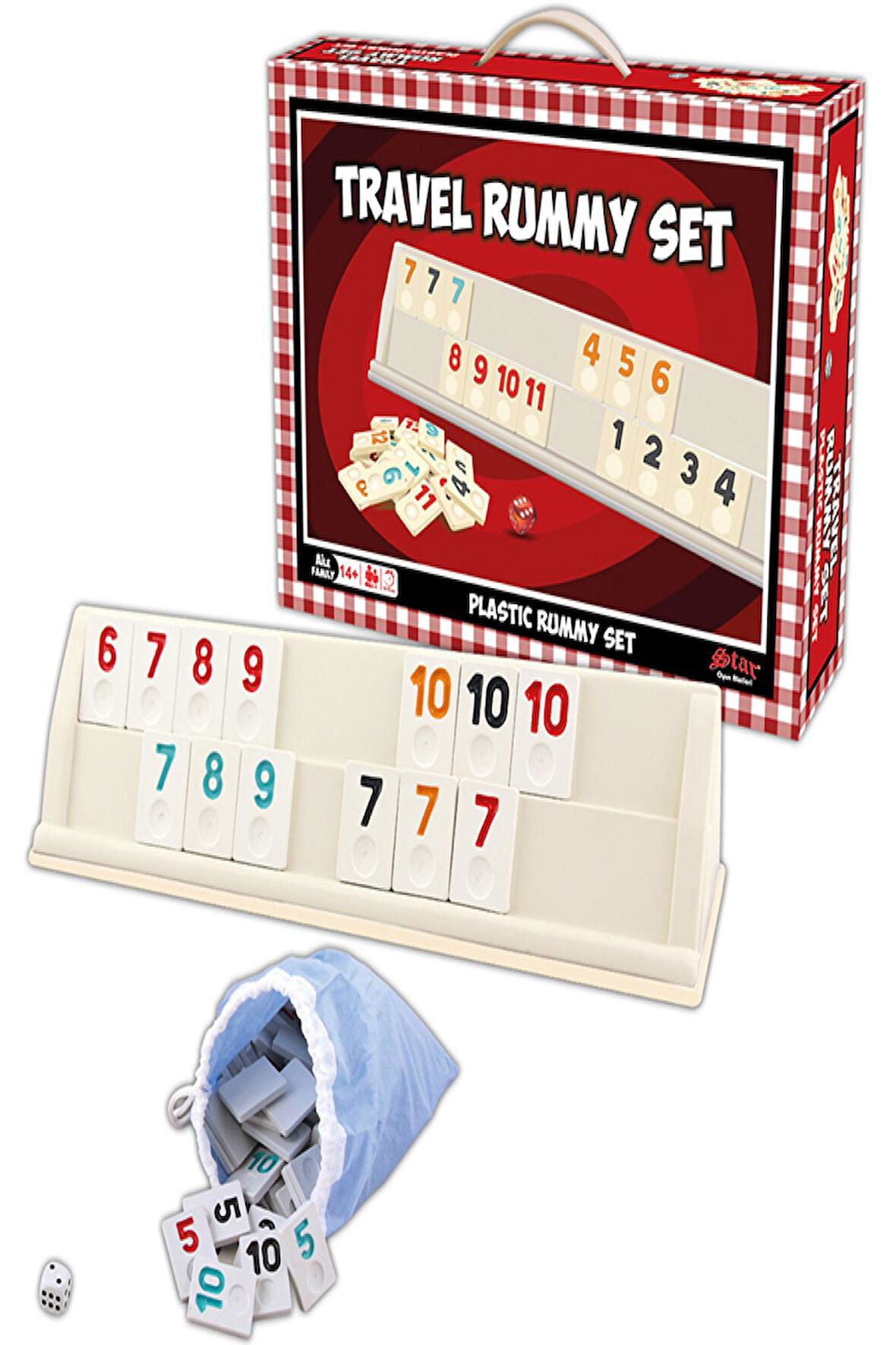 Star 1010402 Travel Rummy Set Piknik Okey