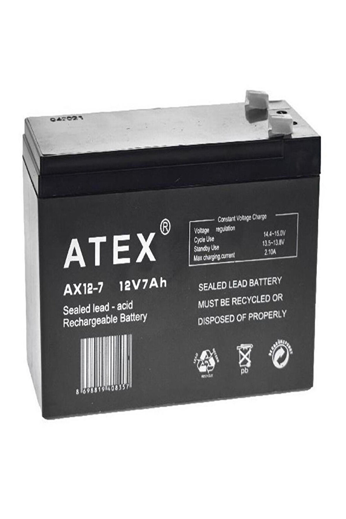 Atex 12v 7ah Akü Ax12-7