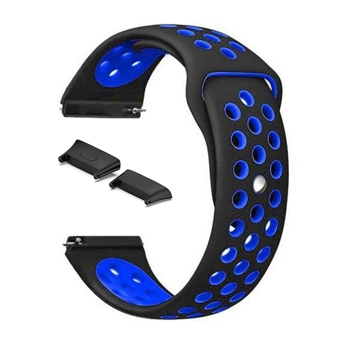 Gpack Xiaomi Redmi Watch 3 Kordon Delikli Çift Renk Silikon