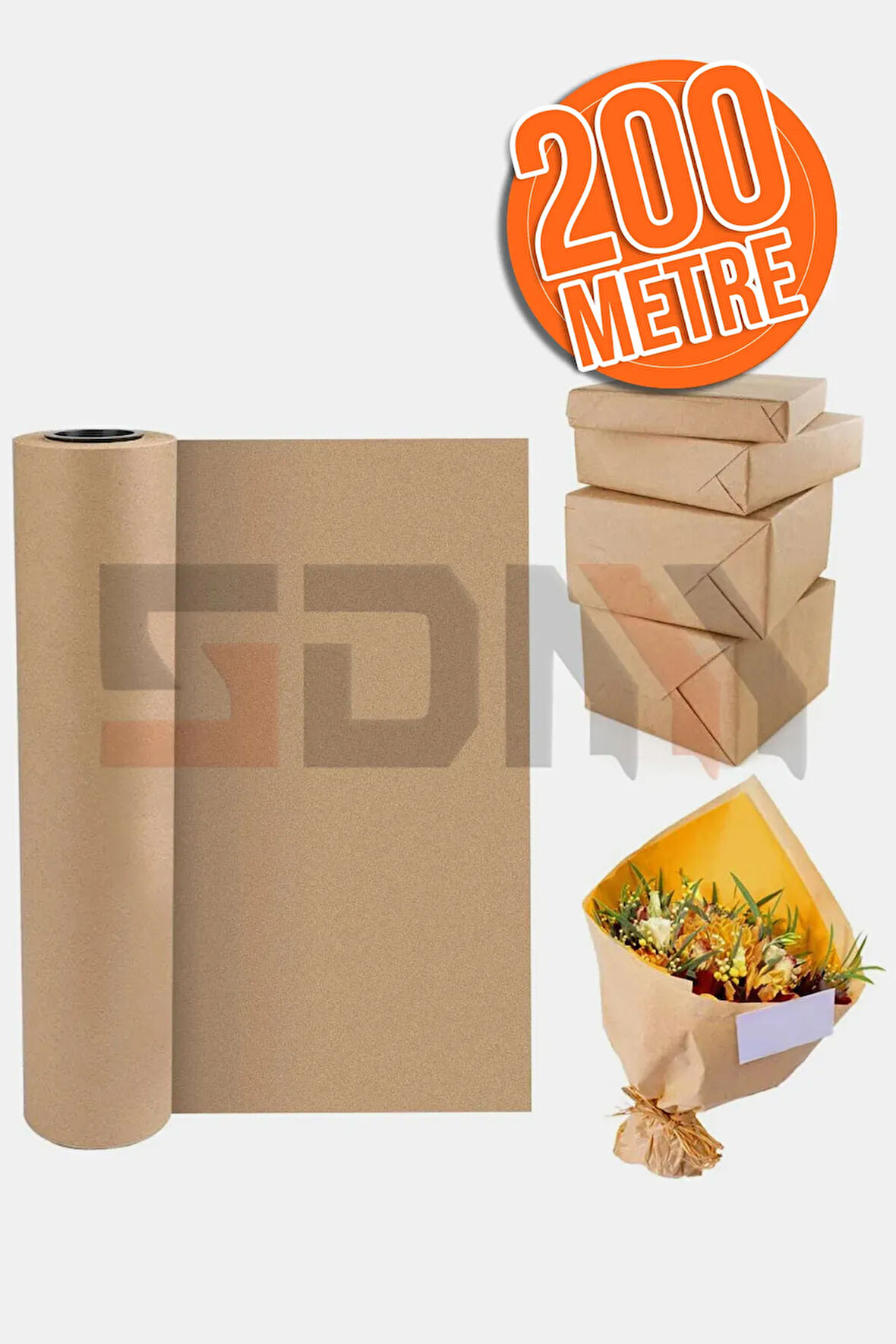 Ultra Mega Boy Kraft Kağıt 30cm x 200 Metre Rulo: Ambalaj, Çeyiz Paketleme, Hediye Kağıdı
