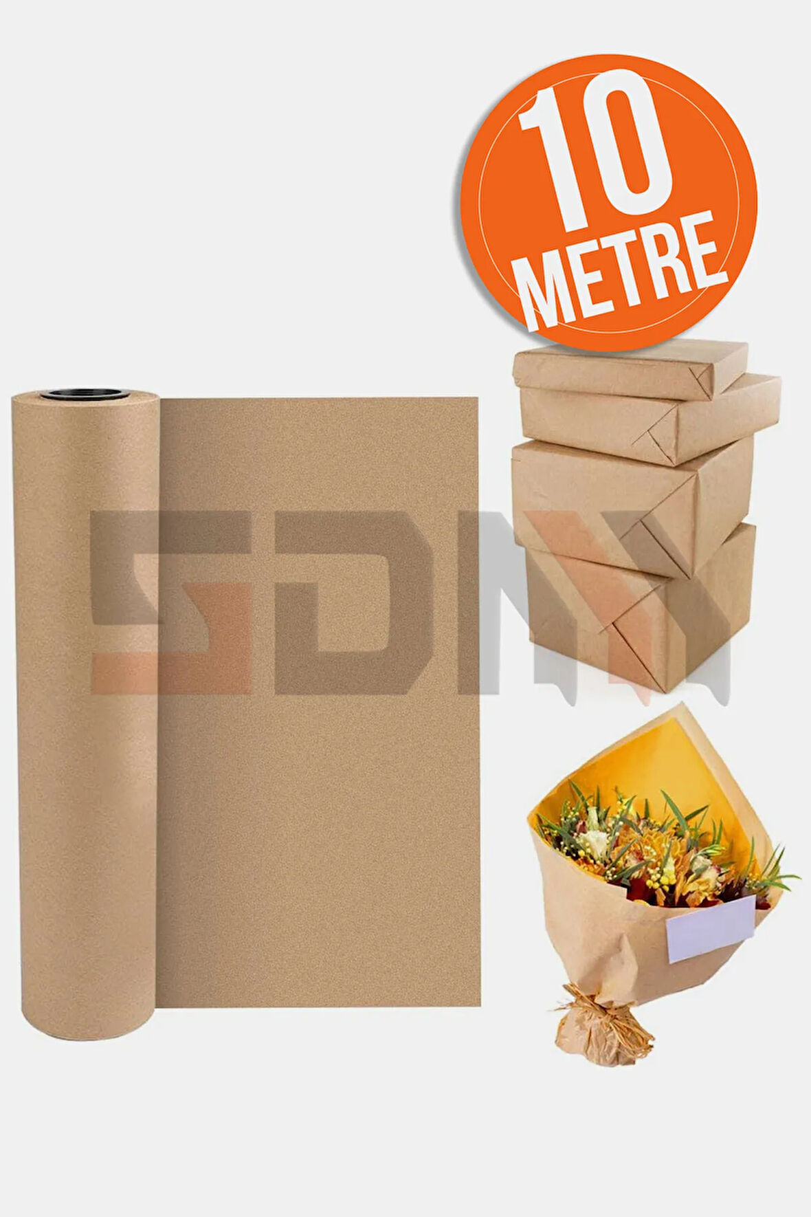 Kraft Kağıt 30cm x 10 Metre Rulo: Ambalaj, Çeyiz Paketleme, Hediye Kağıdı, Çiçek Sarma Kağıdı