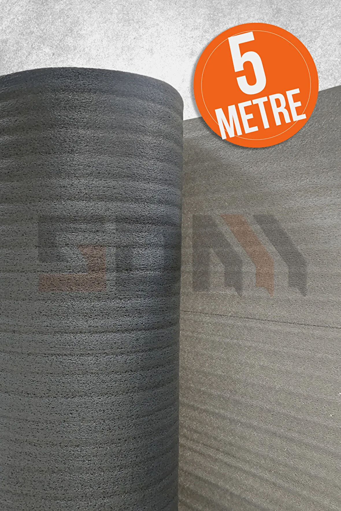 5 Metre 3mm Kalın Tabak Arası Bardak Sarma Cam Sarma Şiltesi Taşınma Ambalaj Malzemesi Gri 100 Cm